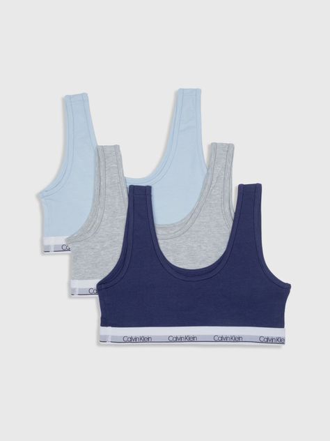 Pack 3 Bralette Niña Modern Multicolor Calvin Klein-0