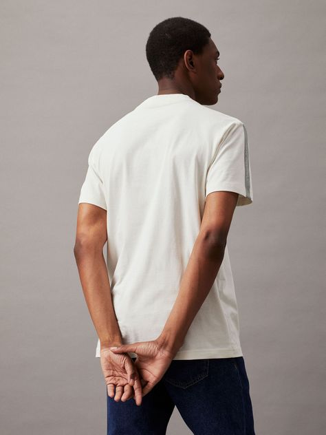 Polera Logo Tape Blanco YBI Calvin Klein-2