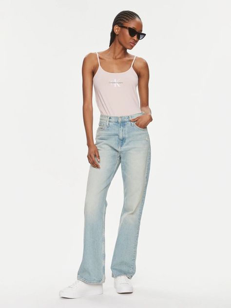 Polera Monologo Strappy Rosado Calvin Klein-1