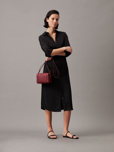 Bandolera Daily Monogram Rojo Calvin Klein-4
