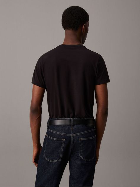 Polera Stretch Slim Fit Negro Calvin Klein-2