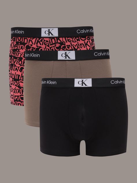 Pack 3 Bóxers Low Rise Multicolor Calvin Klein-0