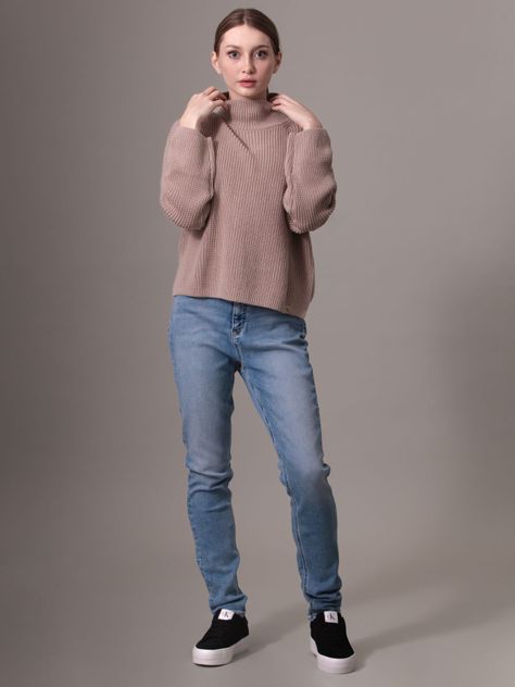 Sweater Chunky Loose Rosado Calvin Klein-1
