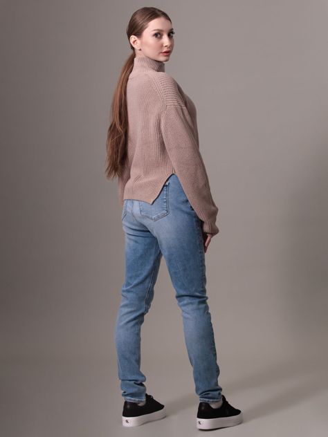 Sweater Chunky Loose Rosado Calvin Klein-2