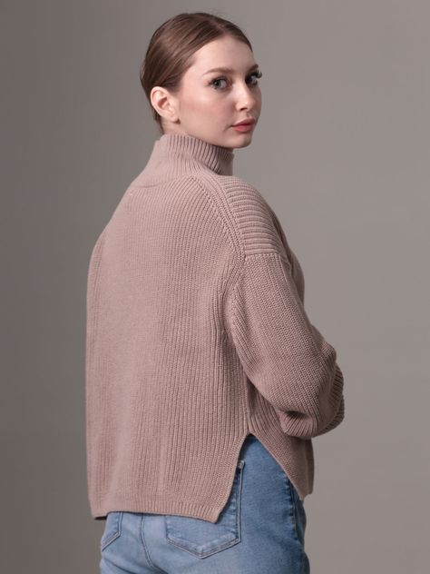 Sweater Chunky Loose Rosado Calvin Klein-3