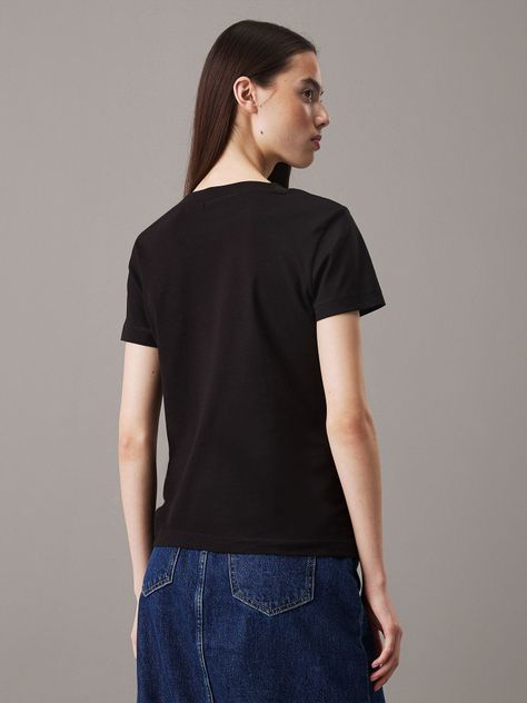 Polera Monologo Slim Negro Calvin Klein-2