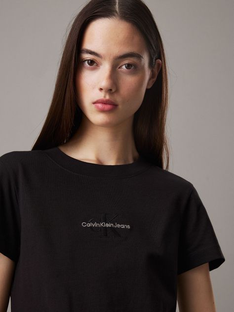 Polera Monologo Slim Negro Calvin Klein-3