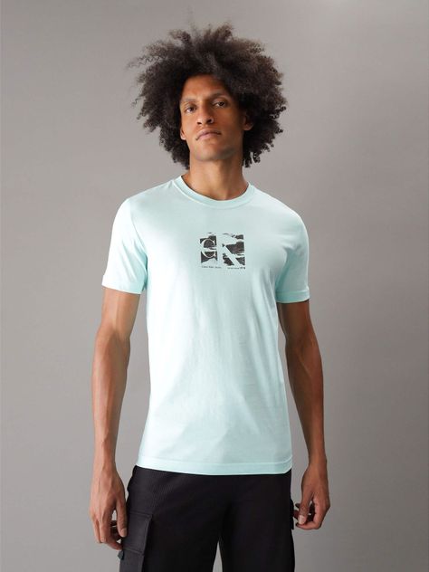 Polera Small Box Logo Verde Calvin Klein-0