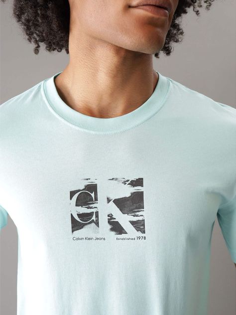 Polera Small Box Logo Verde Calvin Klein-3