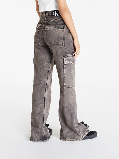 Jeans Authentic Bootcut Cargo Gris-1
