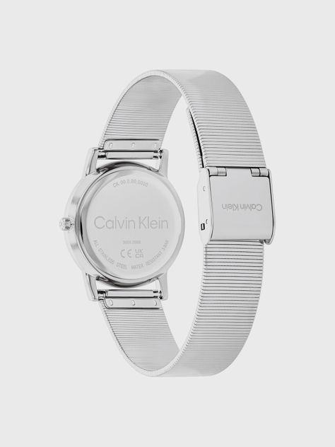 Reloj Linear Dial Mesh Plateado Calvin Klein-1