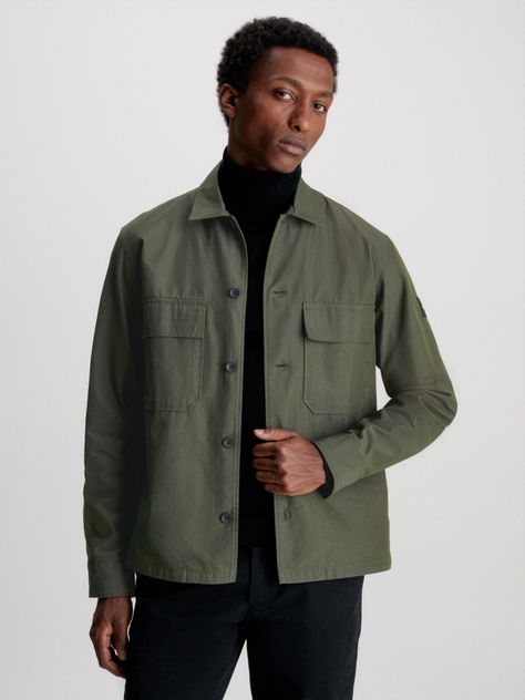 Sobrecamisa Cotton Nylon Verde Calvin Klein-0