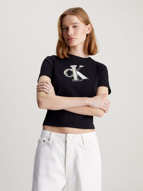Polera Meta Ck Baby Negro Calvin Klein-0