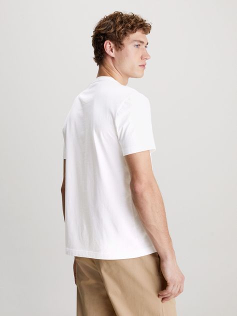 Polera Smooth Cotton V-Neck Blanco Calvin Klein-2