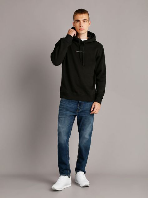 Polerón con Gorro Monologo G-M Negro Calvin Klein-1