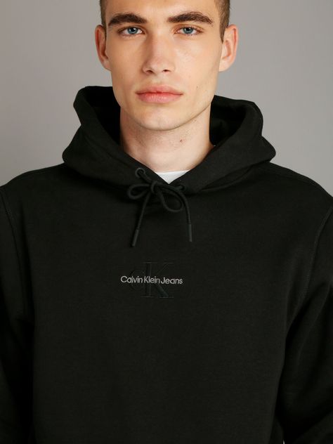 Polerón con Gorro Monologo G-M Negro Calvin Klein-4