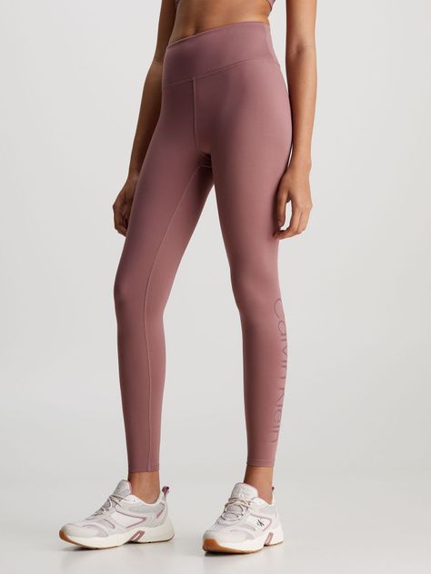 Calzas Vertical Logo Rosa Calvin Klein-0