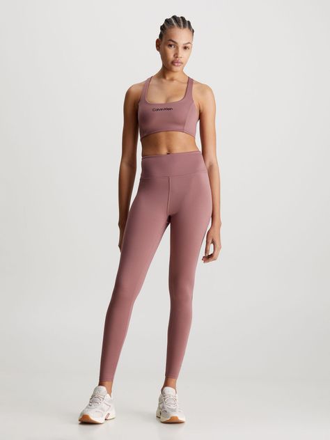 Calzas Vertical Logo Rosa Calvin Klein-1