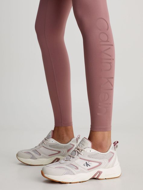 Calzas Vertical Logo Rosa Calvin Klein-3