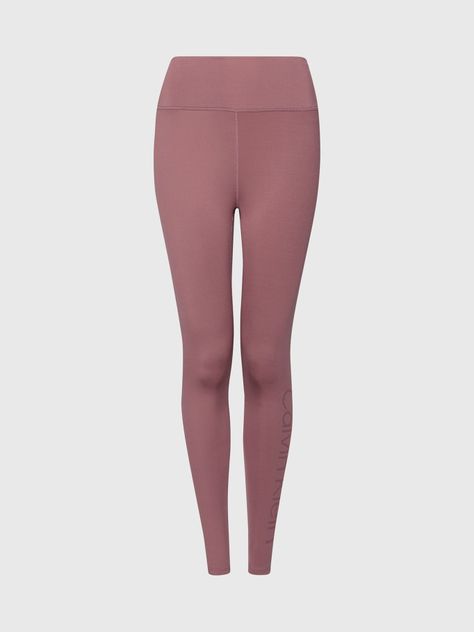 Calzas Vertical Logo Rosa Calvin Klein-4