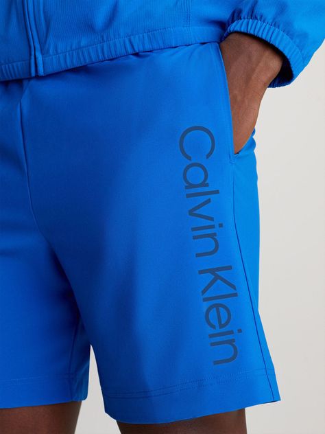 Short Vertical Logo Azul Calvin Klein-3
