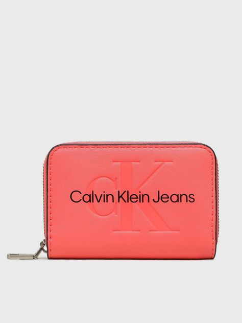 Billetera Sculpted Rosa Calvin Klein-0