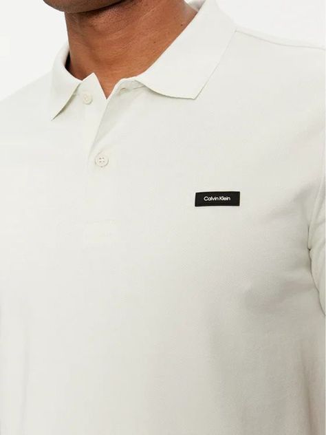 Polo Stretch Slim Blanco Calvin Klein-4