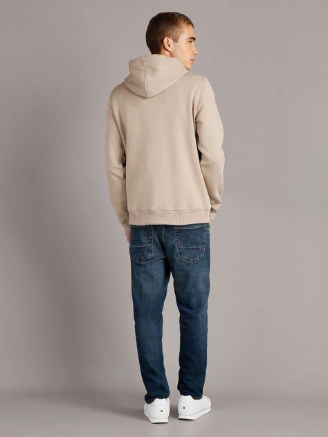 Polerón con Gorro Monologo Beige Calvin Klein-2
