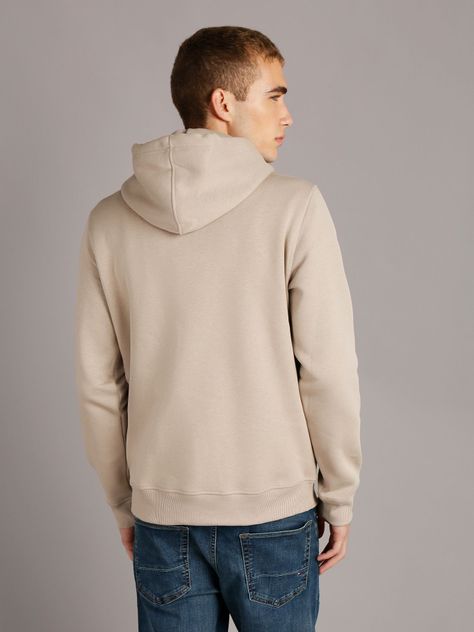 Polerón con Gorro Monologo Beige Calvin Klein-3