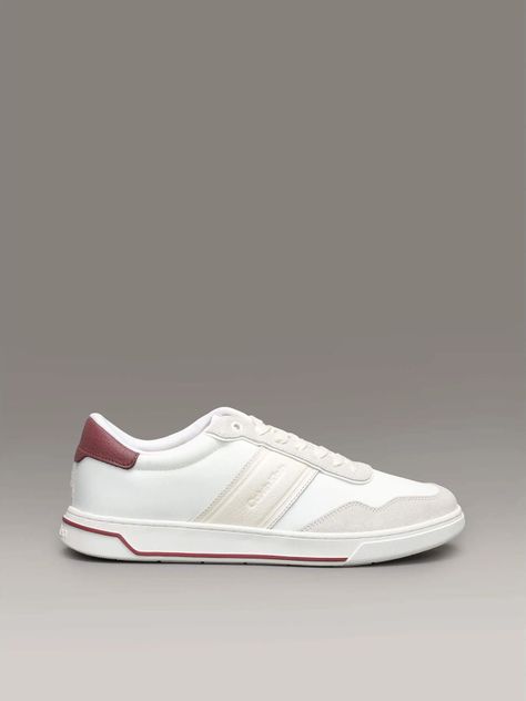 Zapatillas Low Top Lace Up Mix Blanco Calvin Klein-3