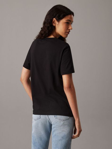Polera Ck Embro Badge Regular Negro Calvin Klein-2