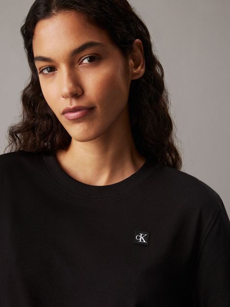 Polera Ck Embro Badge Regular Negro Calvin Klein-3