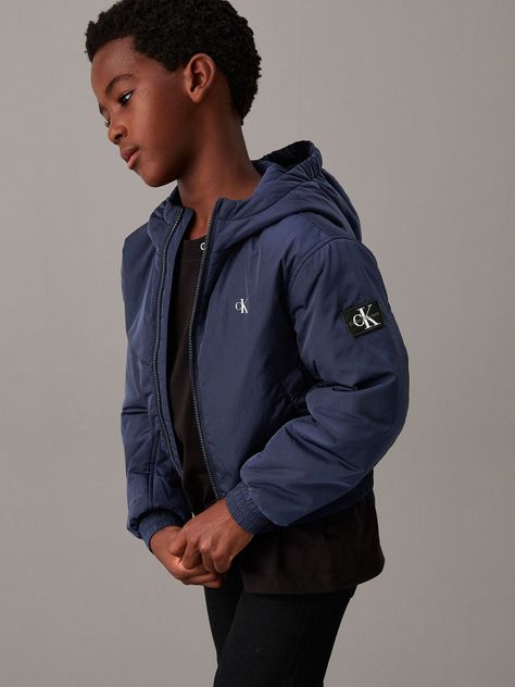 Chaqueta Niño Padded Harrington Azul Calvin Klein-0