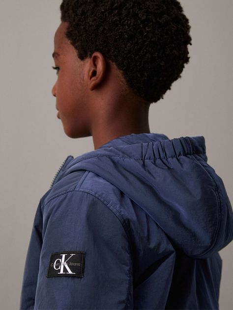 Chaqueta Niño Padded Harrington Azul Calvin Klein-3