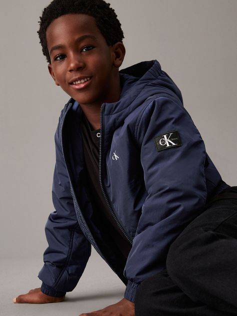 Chaqueta Niño Padded Harrington Azul Calvin Klein-4