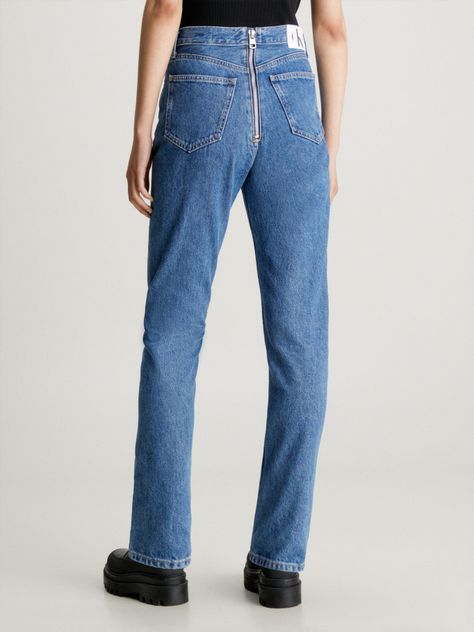 Jeans Authentic Slim Straight Azul-1