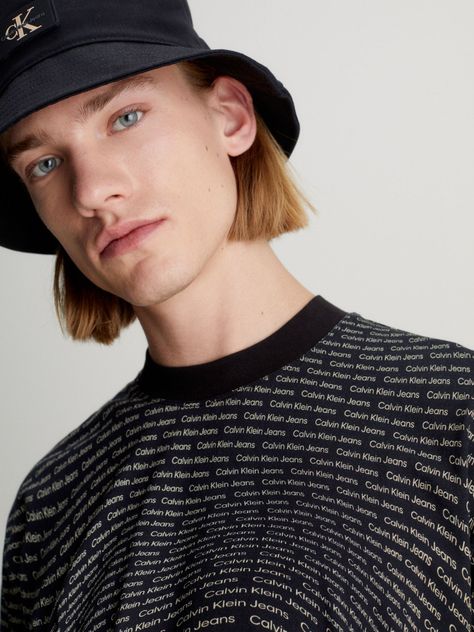Polera Warp Logo Aop Negro Calvin Klein-3