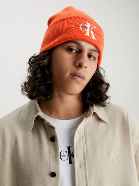 Gorro Monologo Beanie Naranja-2