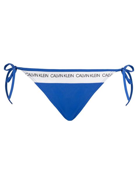 Parte Inferior de Bikini String Side Azul Calvin Klein-3