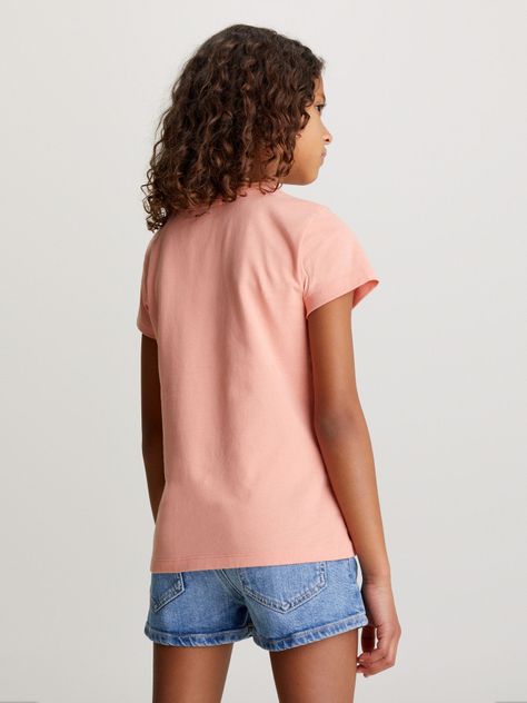 Polera Niña Micro Monogram Rosado Calvin Klein-2