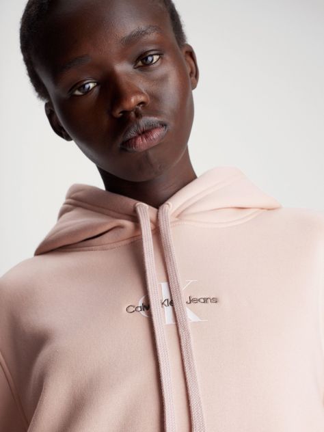 Polerón con Gorro Monologo Regular Rosado Calvin Klein-3