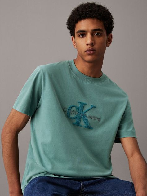 Polera Chenille Monologo Verde Calvin Klein-0