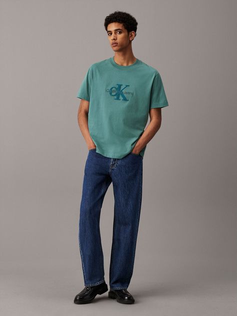 Polera Chenille Monologo Verde Calvin Klein-1