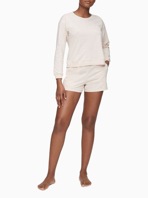 Short Pijama Form Crema Calvin Klein-1
