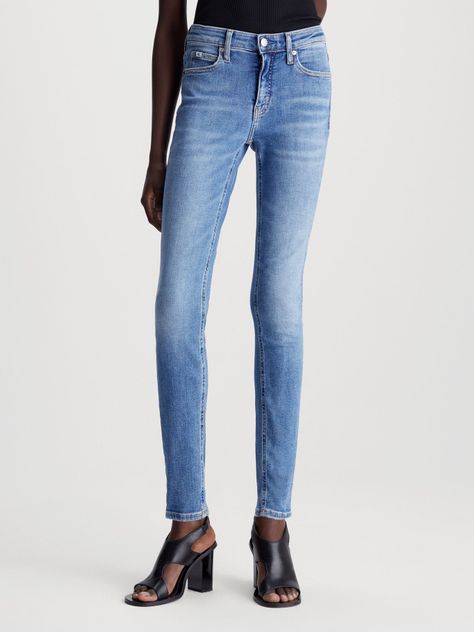 Jeans Mujer 1A4 Skinny Azul Calvin Klein-0