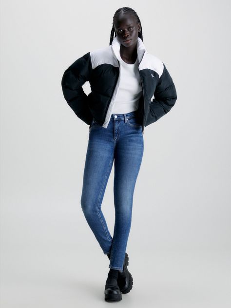 Jeans Mid Rise Skinny Azul 1BJ-3
