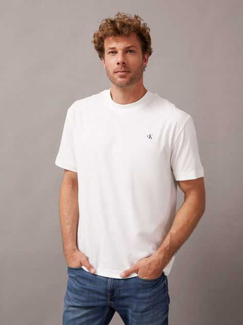 Polera Blown Up Diffused Stacked Blanco Calvin Klein-0