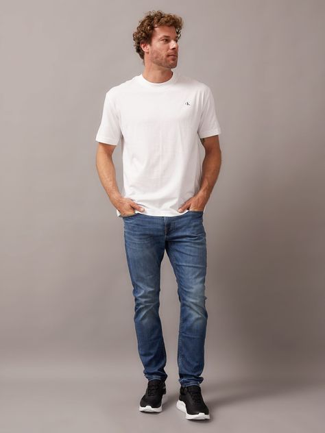 Polera Blown Up Diffused Stacked Blanco Calvin Klein-1
