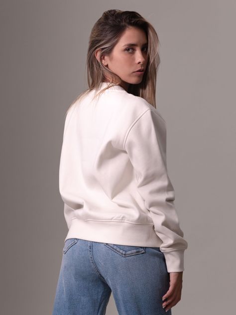 Polerón Institutional Graphic Blanco Calvin Klein-3