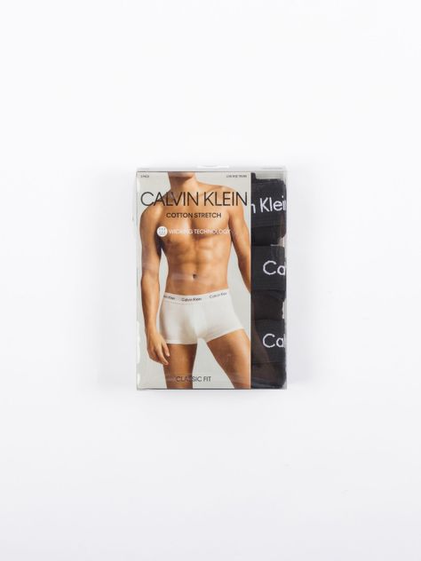 Pack 3 Bóxers New Cotton Stretch Negro Calvin Klein-1